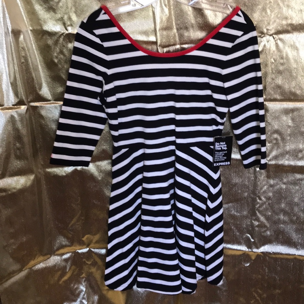 Express striped dress. NWT